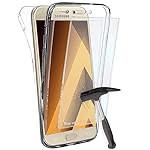 Coque Gel Samsung Galaxy A3 2017 , Buyus Coque 360 Degres Protection INTEGRAL avec VERRE TREMPE Ecran , Etui Ultra Mince Transparent INVISIBLE pour Galaxy A3 (2017) A320 , Coque A3 2017