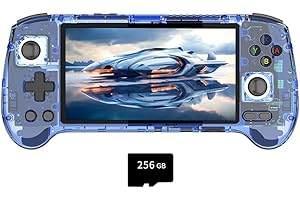 JOENI ANBERNIC RG556 Console da Gioco Portatile Retrò con 8000+Classic Games, 5.48 IPS AMOLED Screen Console di gioco Android Regalo per Bambini Adulti ((4+256G)+128G)