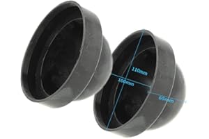 CARALL Una Coppia 2 Tappi Coprifari Cuffia in Gomma per Trasformazione Hid Xenon e Kit Full LED Diametro 55nn 65mm 73mm 83mm 95mm 100mm (100mm)