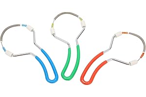 ZJCHAO Ręczny depilator do włosów dla kobiet, 3 sztuki, do zarostu, warg twarzy