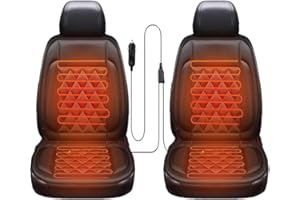 GENERIC 2Pcs Car Seat Cushions for Driving Memory Foam, Fast Heating Plush Non-slip Car Seat Heater,Comfortable Seat Cover with Full Back Support for Car