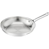 Tefal Duetto On Frying Pan 24 cm, Stainless Steel, Uncoated | 24 cm frying pan, Fast and even cooking, Induction friendly, Er