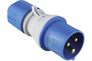 as - Schwabe - CEE Stecker mit POWERLIGHT Spannungsanzeige 230 V, 16 A, 3-polig, Outdoorstecker, IP44: fremdkörper- und sprit