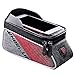 Produktbild Aolvo Bike Tasche für Handy, Fahrrad Tasche Front Tube Rahmen Pakete Wasserdicht 11,9 cm zu 15,2 cm Touchscreen Handy Tasche, Regenschutz wasserdicht Sensitive Touch Bildschirm für Handy