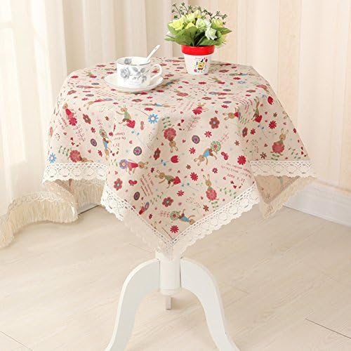TRE Pastoral fabric tablecloth/ table cloth/ bedside table cover/ table cloth-M 120*120cm