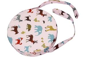 Chickwin Cuscino Rialzo Sedia per Bambini, Rosa Animale, 32x32x8cm, 2-3 Anni