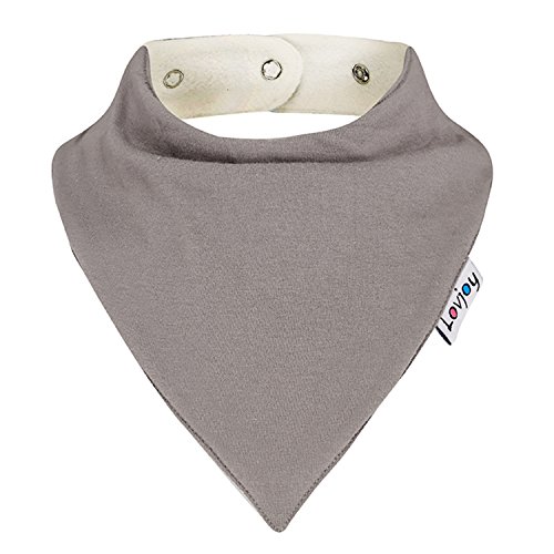 Lovjoy Bandana Geifer Baby Lätzchen (5 PACK – Tints of Blue) Super Absorbent & Soft für ultimativen Komfort mit justierbarem Snaps- Netter Baby-Geschenk für Jungen und Mädchen. - 5