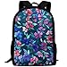 Produktbild Stylish Watercolor Southern Summer Floral Navy Laptop Backpack School Backpack Bookbags College Bags ypack