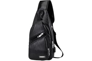 ZEZKT Sacoche Homme Bandouliere Grande Capacité Sac de Poitrine Homme et Femme Léger Étanche Sling Petit Sac à Dos pour Hommes Femmes pour Randonnée Voyager en Plein Air