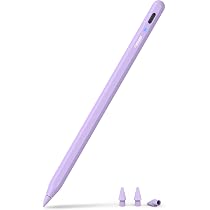 Penna Per IPad (2018-2025) - Ricarica USB-C In 15 Min, Punta Da 0.1 Mm, Sensibile All'inclinazione, Con Attacco Magnetico