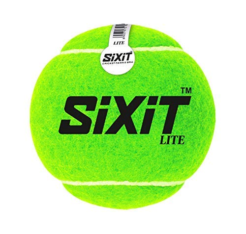 Sixit Lite Cricket Tennis Ball - Pack of 6, Green, Standard Size, Durable Rubber Material, Ideal for Practice and Casual Play - Image 4