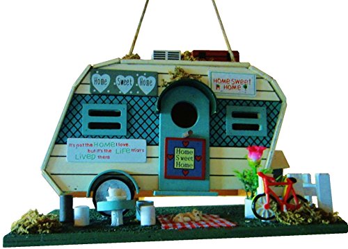 Hüwüknü Vogelhaus Wohnwagen - 5