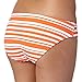Beach Collection Womens Orange Striped Mix And Match Bikini Bottoms 10