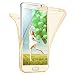 Produktbild MoEx Samsung Galaxy S6 Hülle Silikon Transparent 360 Grad [OneFlow Double Side Cover] Dünne Schutzhülle Slim Handyhülle für Samsung Galaxy S6 Case Gold Silikonhülle TPU