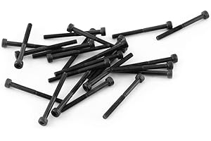 FAFEICY M3 czarny zestaw śrub sześciokątnych łeb walcowy stal węglowa klasa 12.9 narzędzie naprawa 35mm 24 sztuki