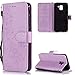 Produktbild Handyhülle für Samsung Galaxy A6 2018 Tasche PU Leder Flip Case Brieftasche,Samsung Galaxy A6 2018 Hülle,FNBK Geprägter Löwenzahn Blumen Holster Leder Flip Wallet Cover in Book Style Stand Case Card Slot Leder Tasche Case Karteneinschub TPU Innen Magnetverschluß Kratzfestes und Schmutzunempfindliches in Lila TPU Wallet Schutzhülle für Samsung Galaxy A6 2018