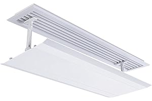 FADIADEM Pare-brise déflecteur de climatiseur réglable en angle, déflecteur de sortie d'air anti-direct pour guide de vent, couvercle de déflecteur de vent pour climatiseur central, pour évents/mur latéral/R