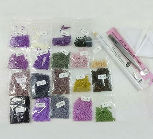 Set Diamond Painting Strass Mosaik Bild Basteln Bastelset Steine Eisbären 25×30 - 2