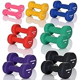 LCP Neopren Kurzhanteln Gymnastik Gummi Gewichte Soft Grip...