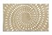 Produktbild Schöner Wohnen Kollektion Mauritius, Badteppich, Badematte, Badvorleger, Design Kreise - creme, Oeko-Tex 100 zertifiziert, 60 x 60 cm