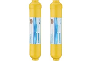 Geekpure 10 pollici Aggiornamento del filtro minerale in linea per l'acqua per il sistema a osmosi inversa-1/4" Port, Pack of 2