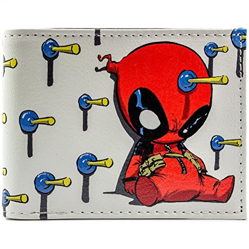 Preisvergleich Produktbild Marvel Chibi Deadpool Sucker Darts Weiß Portemonnaie Geldbörse