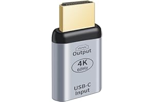 Hsupez Adattatore USB C a HDMI 4K 60Hz - Tipo C Femmina a HDMI Maschio per Tablet, Telefono e Laptop