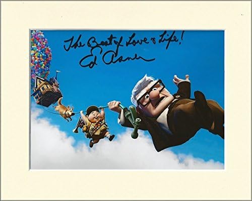 Artomic Autographs ED ASNER DISNEY PIXAR UP CARL FREDERICKSEN SIGNED AUTOGRAPH PRINT IN 10X8 CREAM MOUNT