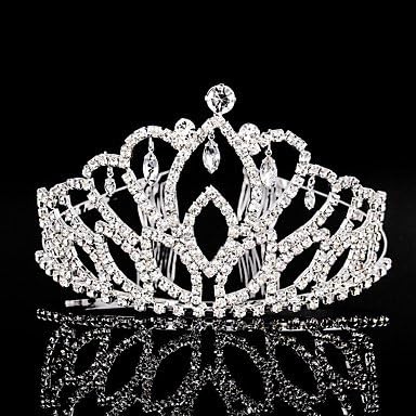 Women's Rhinestone Headpiece-Wedding / Special Occasion Tiaras 1 Piece