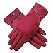 Produktbild Sport-Handschuhe, für den Winter, warm, Touchscreen-kompatibel, winddicht, für Damen und Herren, rot