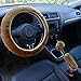 Produktbild fixuk 3 PCS Weiches Plüsch Winter Auto Antirutsch Lenkrad Bezug Schützen Sleeve Warm, khaki