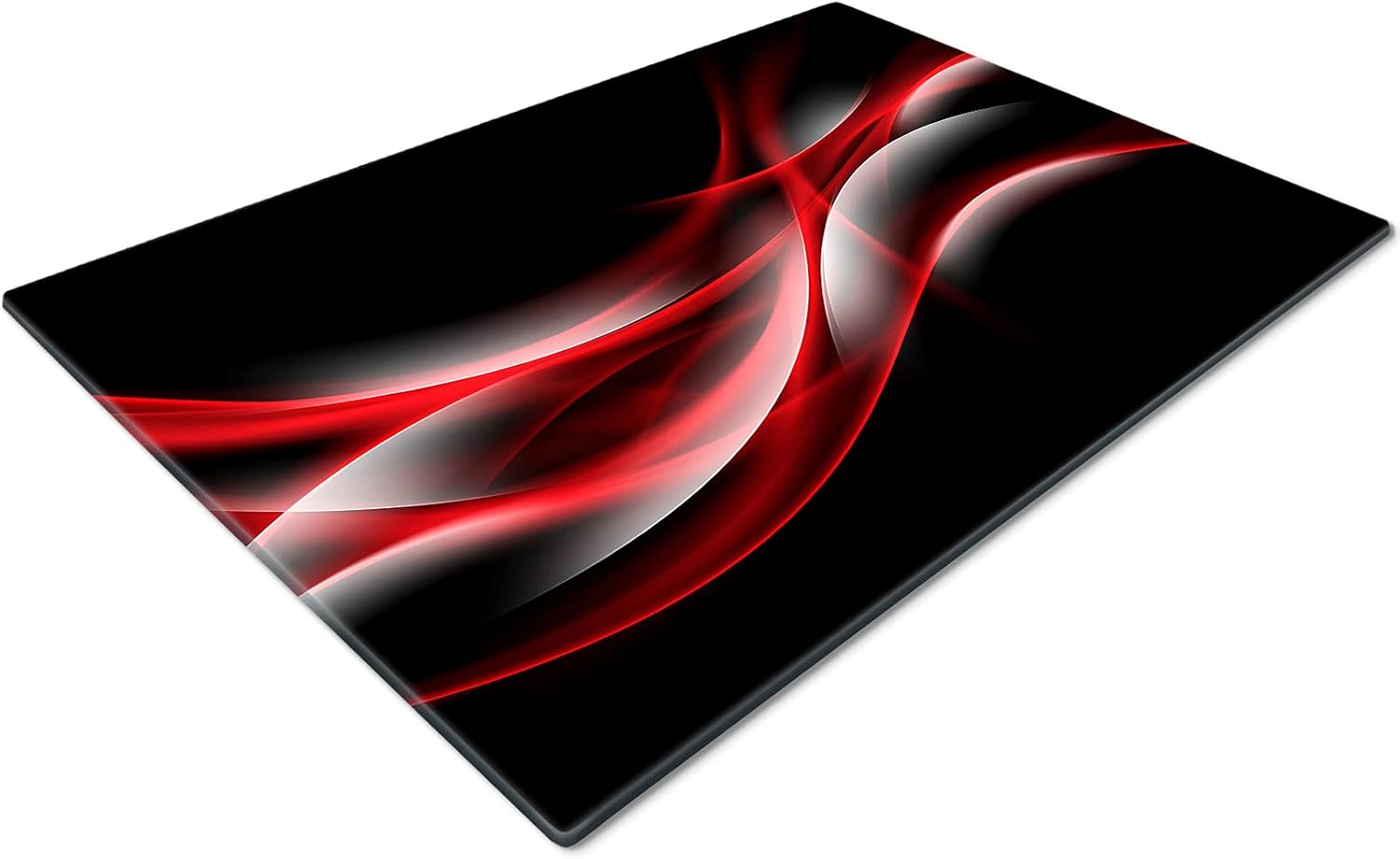 Glass Worktop Savers | Worktop Protectors Heat Resistant | Catering Chopping Boards | Over The Sink Chopping Board | Large | Black Red White