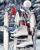 Stärkung der Beziehungen: Ein tolles Geschenk für Eltern, Freunde, Freund, Freundin und Kinder zu Geburtstagen, Hochzeiten und Übernachtungen. DIY malerei Leinwand design kit Mauerwerk bild Hand bemalt Besonderes geschenk wohnkultur tier landschaft blumen kind erwachsene anfänger handwerk Pigment Moderne Abstrakte Schlafzimmer wohnzimmer korridor Entspannen