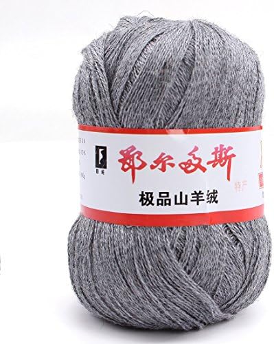 wool knitting yarn - ERDOS Generic 1 x luxurious Cashmere Reiner Mongolian cashmere wool knitting yarn 50g Dark Grey