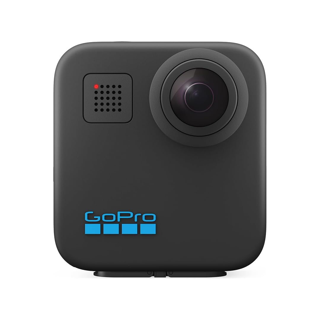 GoPro Max 360 Action Camera - 5.6K30 HD Video & 16.6MP Photos, Ultimate 360 Photography, Stabilization, Rugged & Waterproof, High-Performance Enduro Battery, Easy Object Tracking with Quik Editing App