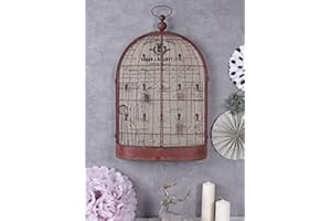 PALAZZO INT Gigantische Voliere Schlüsselkasen 82x49x12 cm Bunt Französischer Landhausstil ETG053 Palazzo Exklusiv