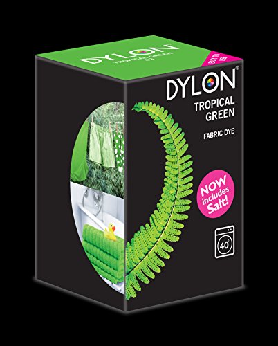DYLON Maschine Farbstoff 350g Tropische Grüne, Salz Enthalten!