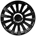 Produktbild 4 Radkappen Radzierblenden Typ Sail Black schwarz passend für Alfa 15 Zoll Stahlfelgen