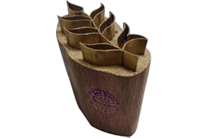 Royal Kraft Töpferei Holz Stempel Messing Blatt Muster Drucken Lehmblöcke