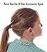 SCHOOL HAIR ACCESSORY BUNDLE: 80 PIECE BULK PACK of Green School Hair Accessories For Girls. Includes 30 Snap Hair Clips and 50 No-Pull Elastic Hair Bands. Save Over 60% On High Street Prices. Available In Different Colours.