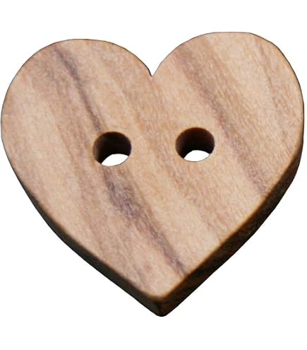 100 bottoni a 2 fori, bottoni a fora di cuore, in resina, bottoni
