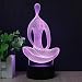 Produktbild REDOI Meditation 3D Lichter bunte Touch LED Visual Lights Umgebungslicht Touch-Schalter