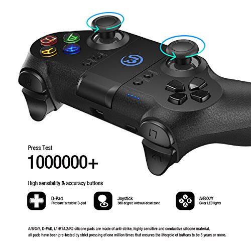 GameSir T1 Mando Inal  mbrico de Bluetooth  Android Gamepad  USB PC Controlador con Cable para Juego  PS3 Controller