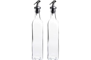 Juvale Bouteilles Distributeurs d'Huile d'olive et de Vinaigre avec Bec Verseur à Levier, Pack de 2, 500 ml