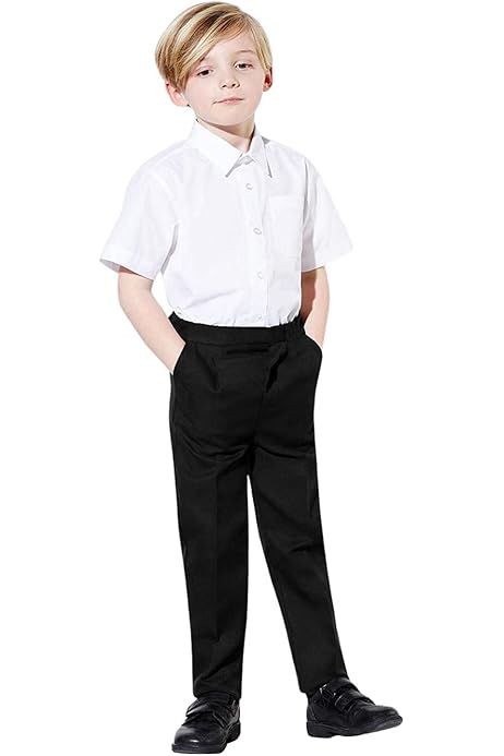 Pantalones Escolares Para Niños Talla Grande Resistente Al Agua