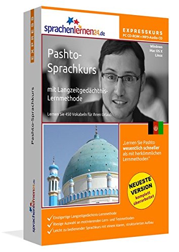 Preisvergleich Produktbild Pashto-Expresskurs mit Langzeitgedächtnis-Lernmethode von Sprachenlernen24: Fit für die Reise nach Pakistan und Afghanistan. PC CD-ROM + MP3-Audio-CD für Windows 10,8,7,Vista,XP / Linux / Mac OS X