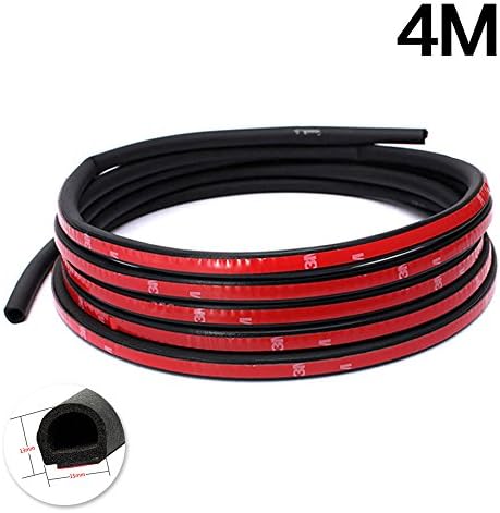 Car Seal Strip 4M D Type Edge Tirm Weatherstrip Sealing Truck Car Motor Van Door Rubber