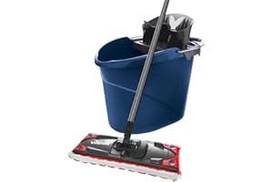 Vileda ULTRAMAX 2in1 Bodenwischer Komplett Set, Wischmopp mit Stiel, Mikrofaser-Bezug und Eimer mit Powerpresse, limitierte S