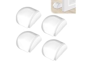 KKVOGMLE 4 Stück Türstopper Boden selbstklebend, Transparente Selbstklebende Bodentürstopper Türpuffer Boden, zum Kleben Bodentürstopper, für alle Hartböden geeignet zum Schutz von Wand und Möbeln