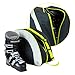 Charles Bentley 49 Litre Large Ski Boot Bag Snow Rucksack Holdall With Shoulder Strap - Lime Green